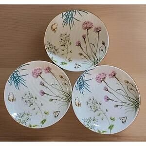 ( 3)Spode Shoreline Breeze-Thrift Appetizer Canape Plate 2007-A7 6.5"